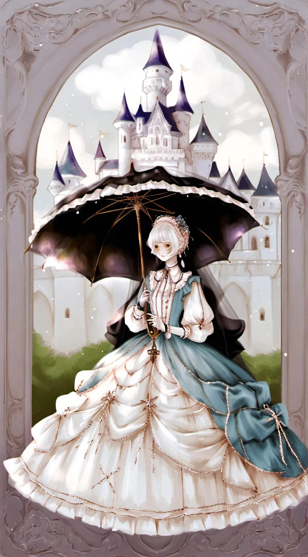 ai character: circle dot meme background