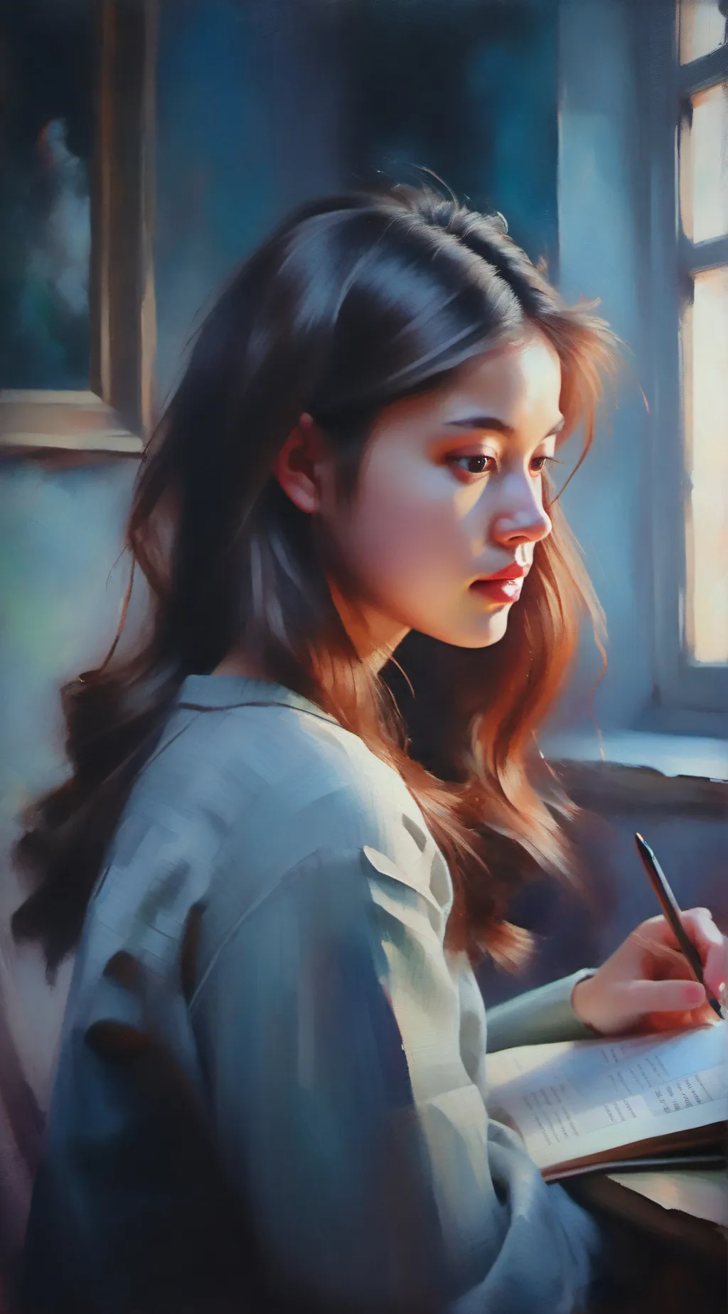 ai character: ~|°^ Study ^°|~ background