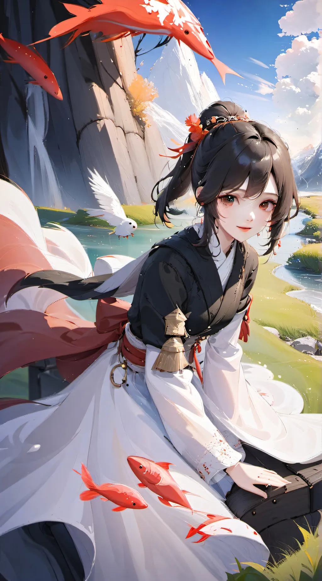 ai character: Lea background