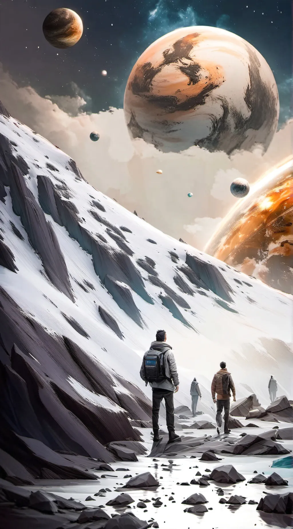 ai character: Planet X back! background