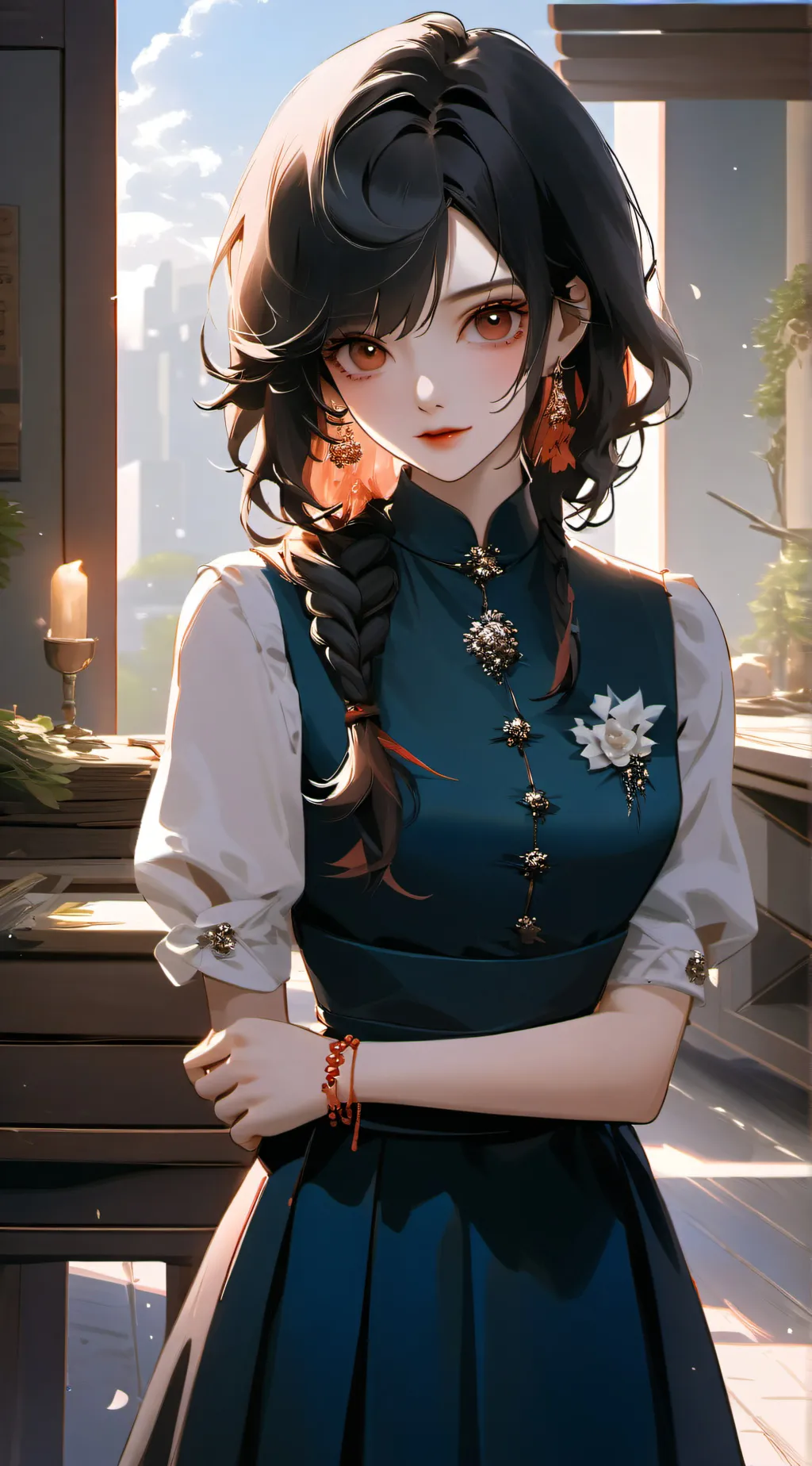 ai character: All Boys ScHool background