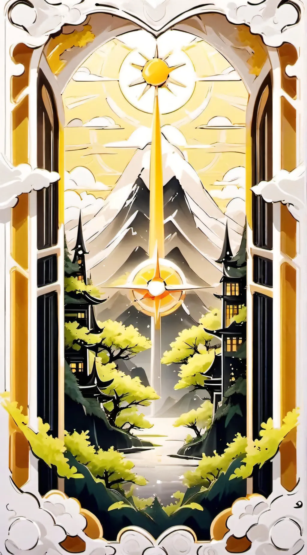 ai character: Guardian angel. background