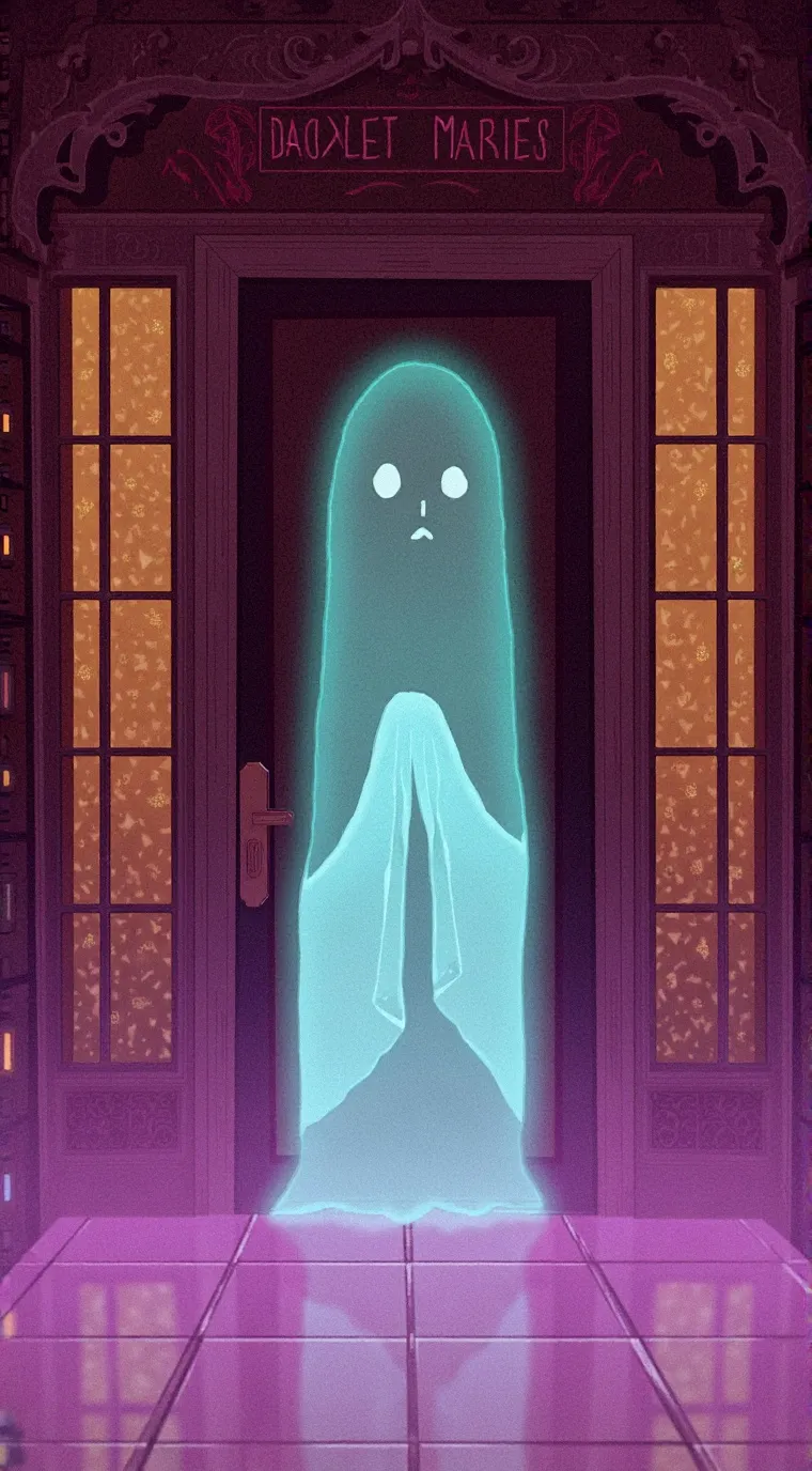 ai character: ghost background