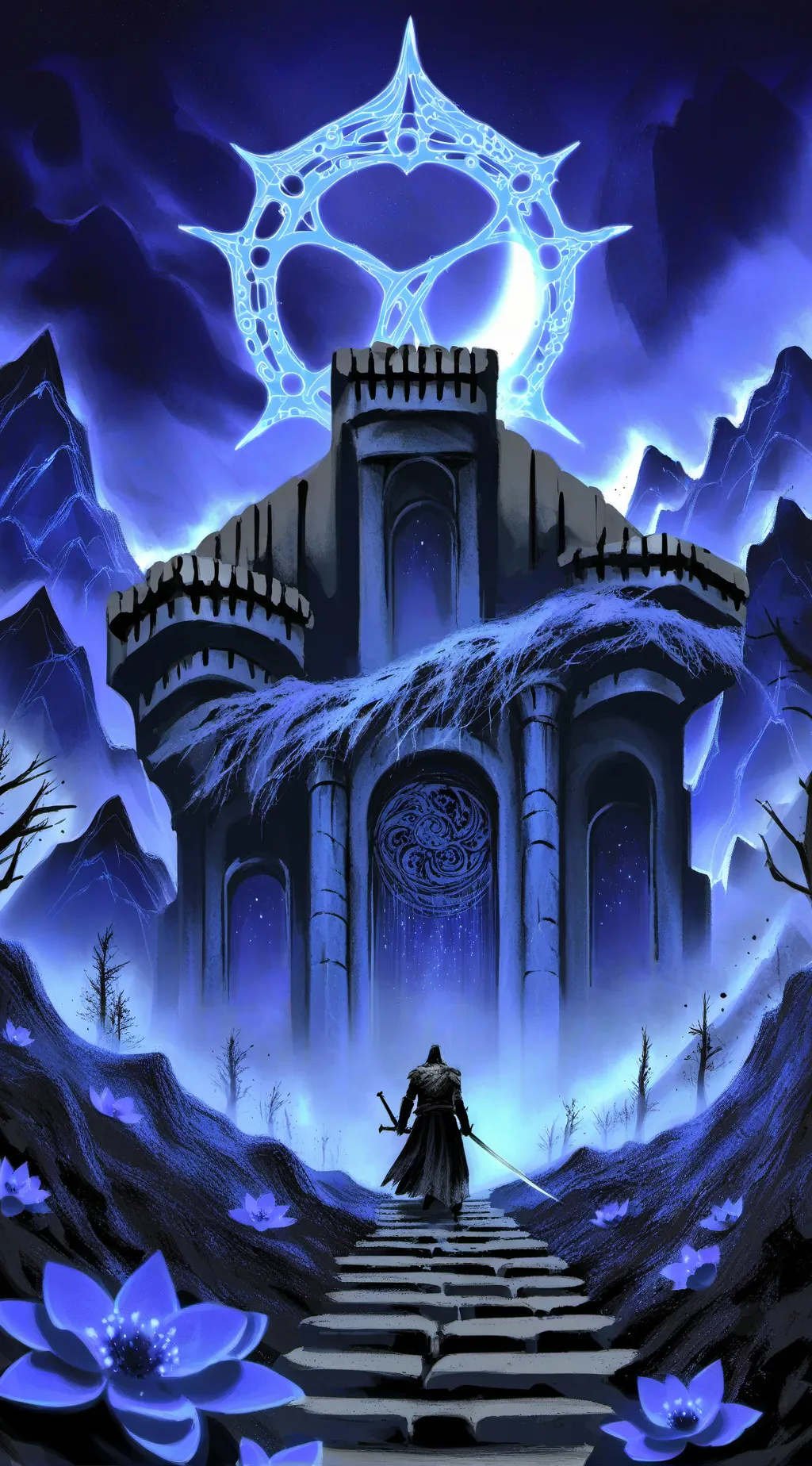 ai character: Haunted mansion  background