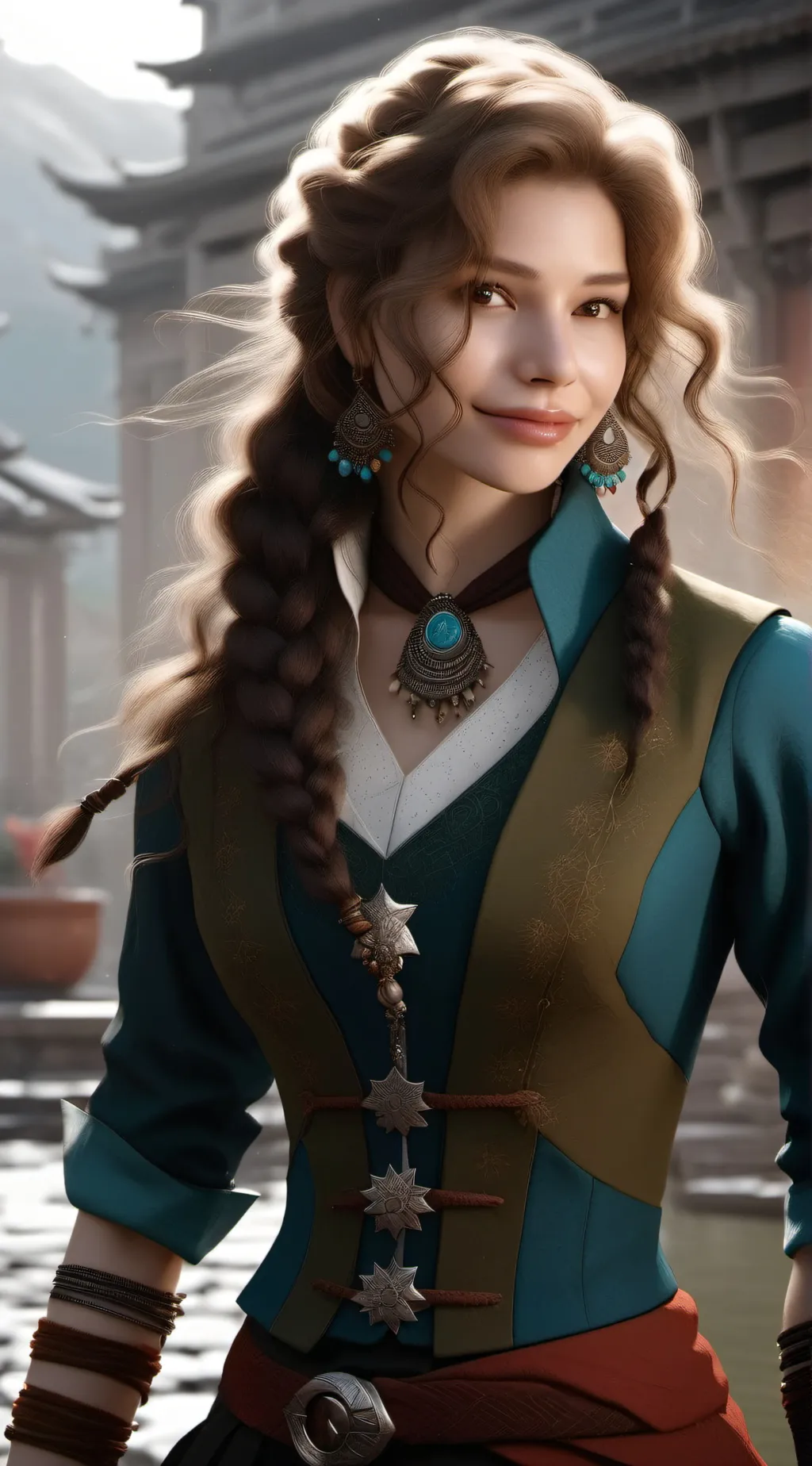 ai character: Sunday kalogeras  background