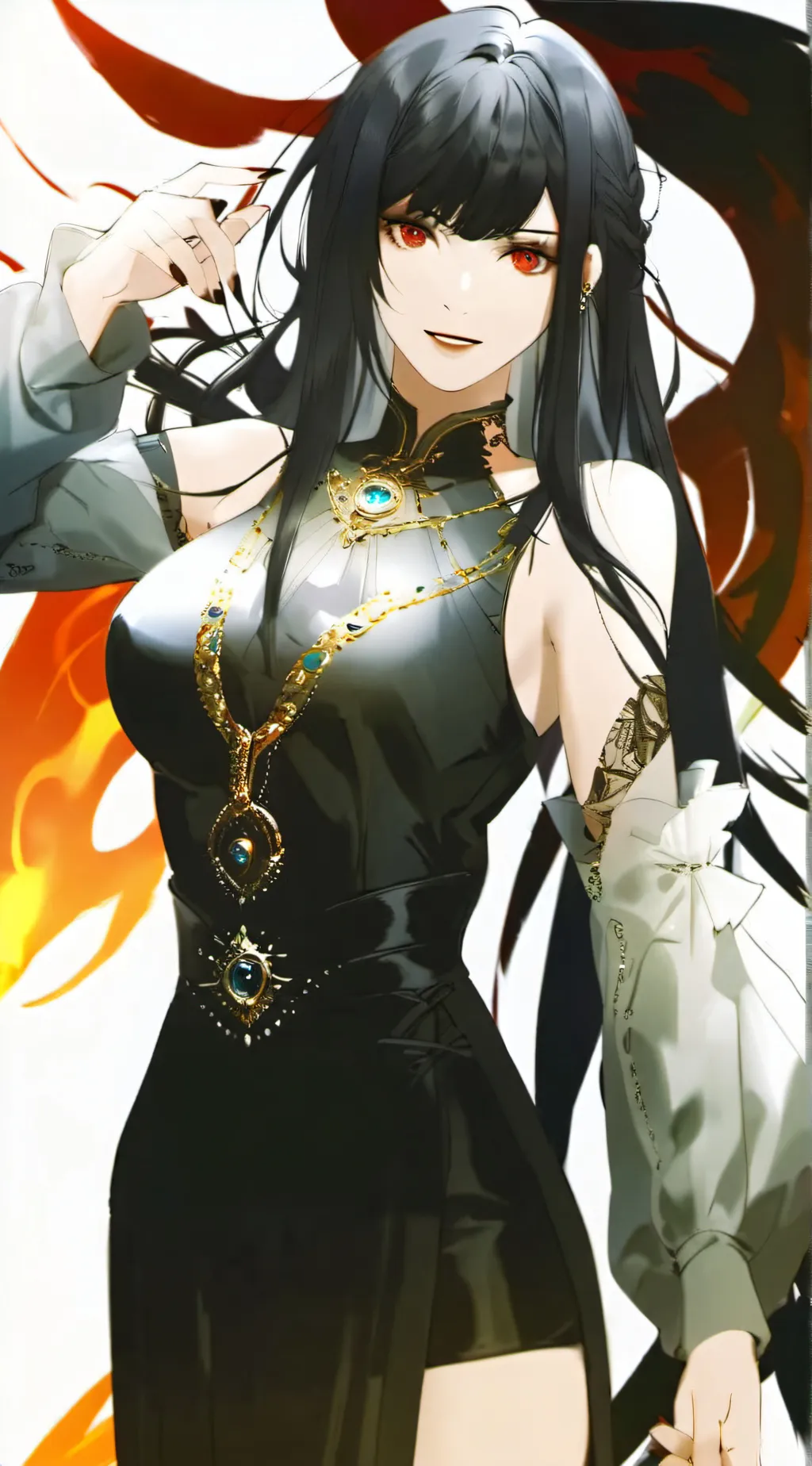 ai character: Demon queen belis background