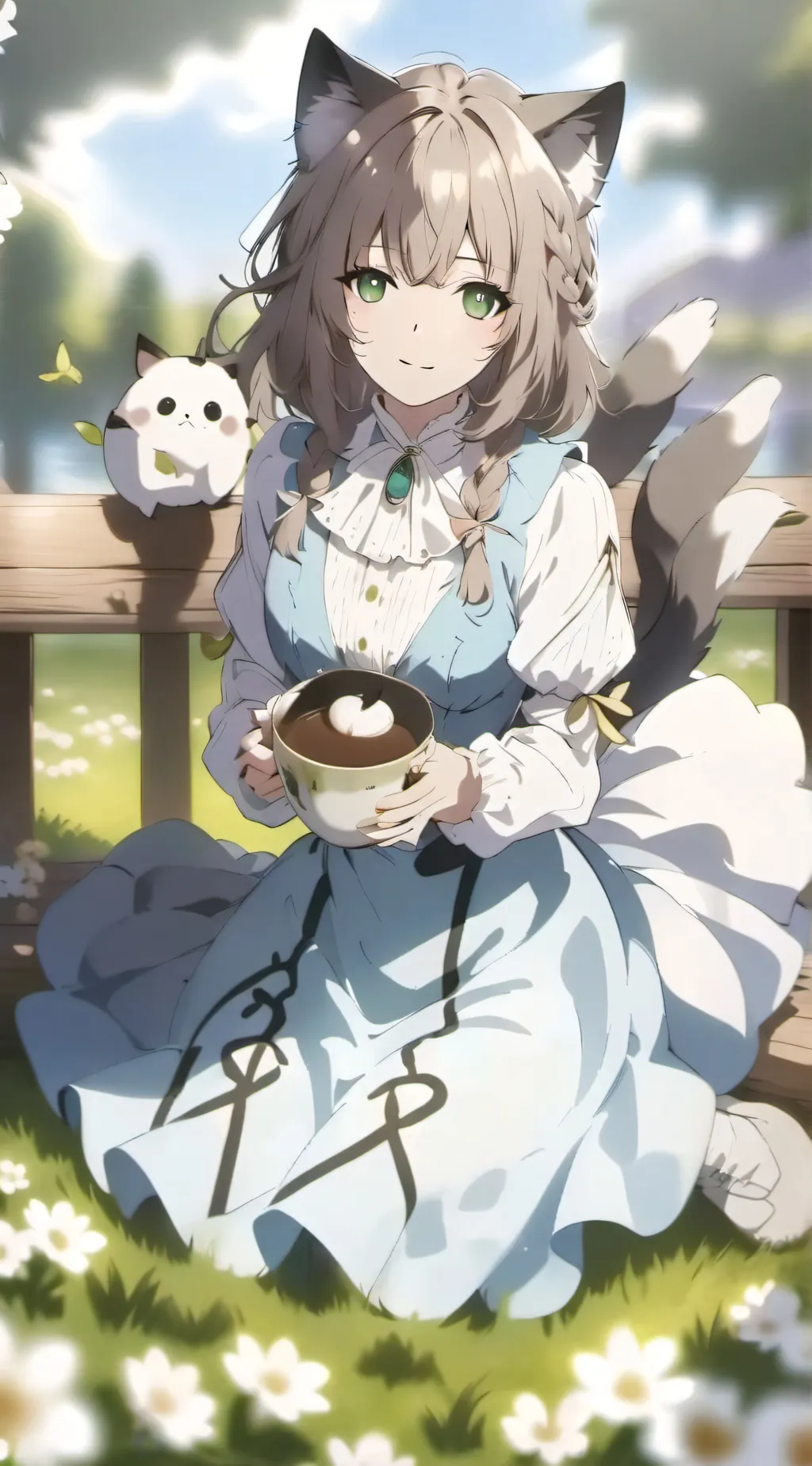 ai character: gatita  background