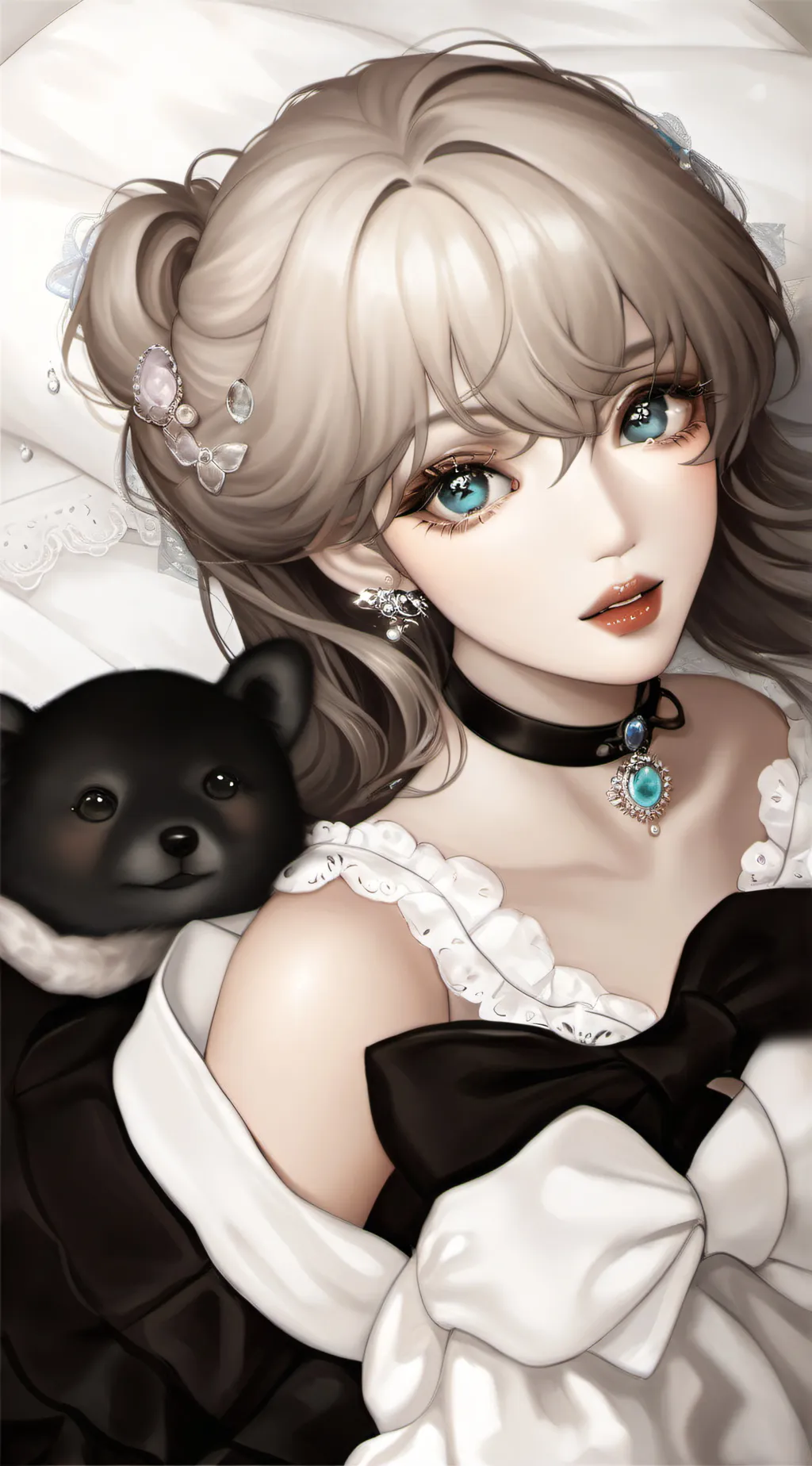 ai character: HH okano died  background