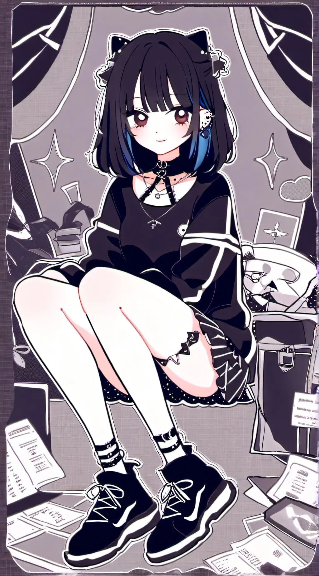 ai character: Girl background