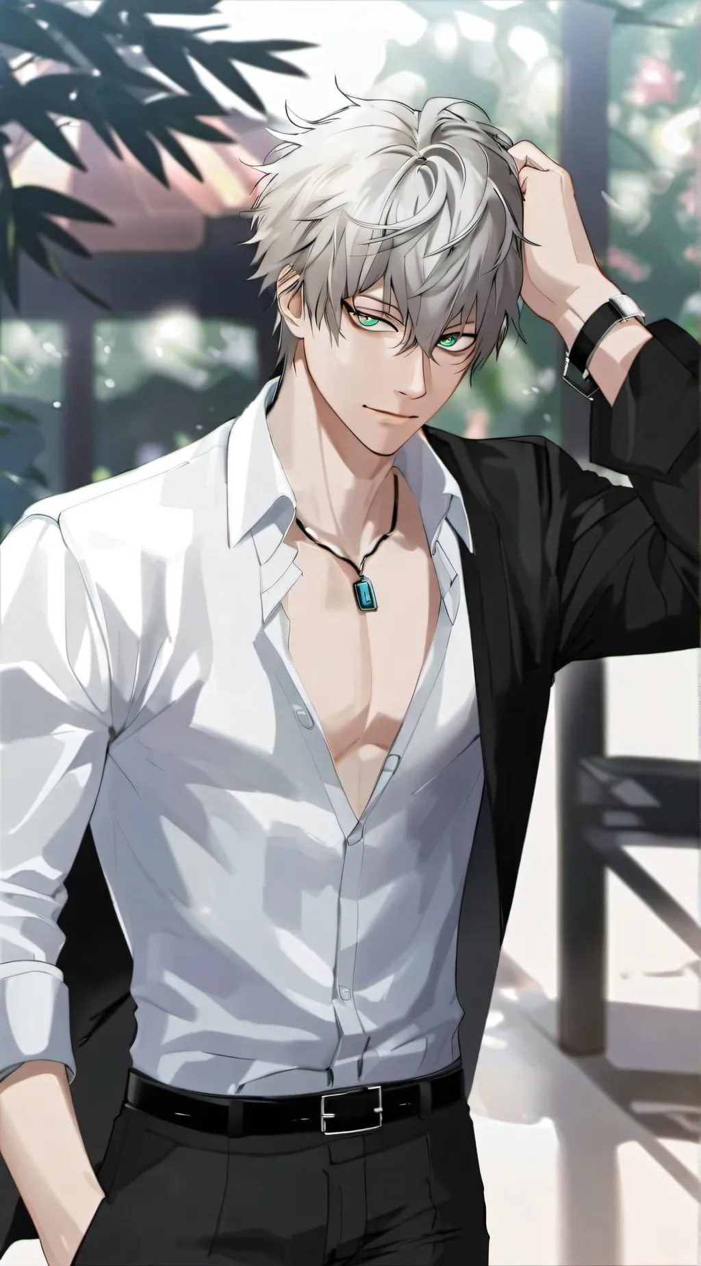 ai character: Gojo Satoru  background