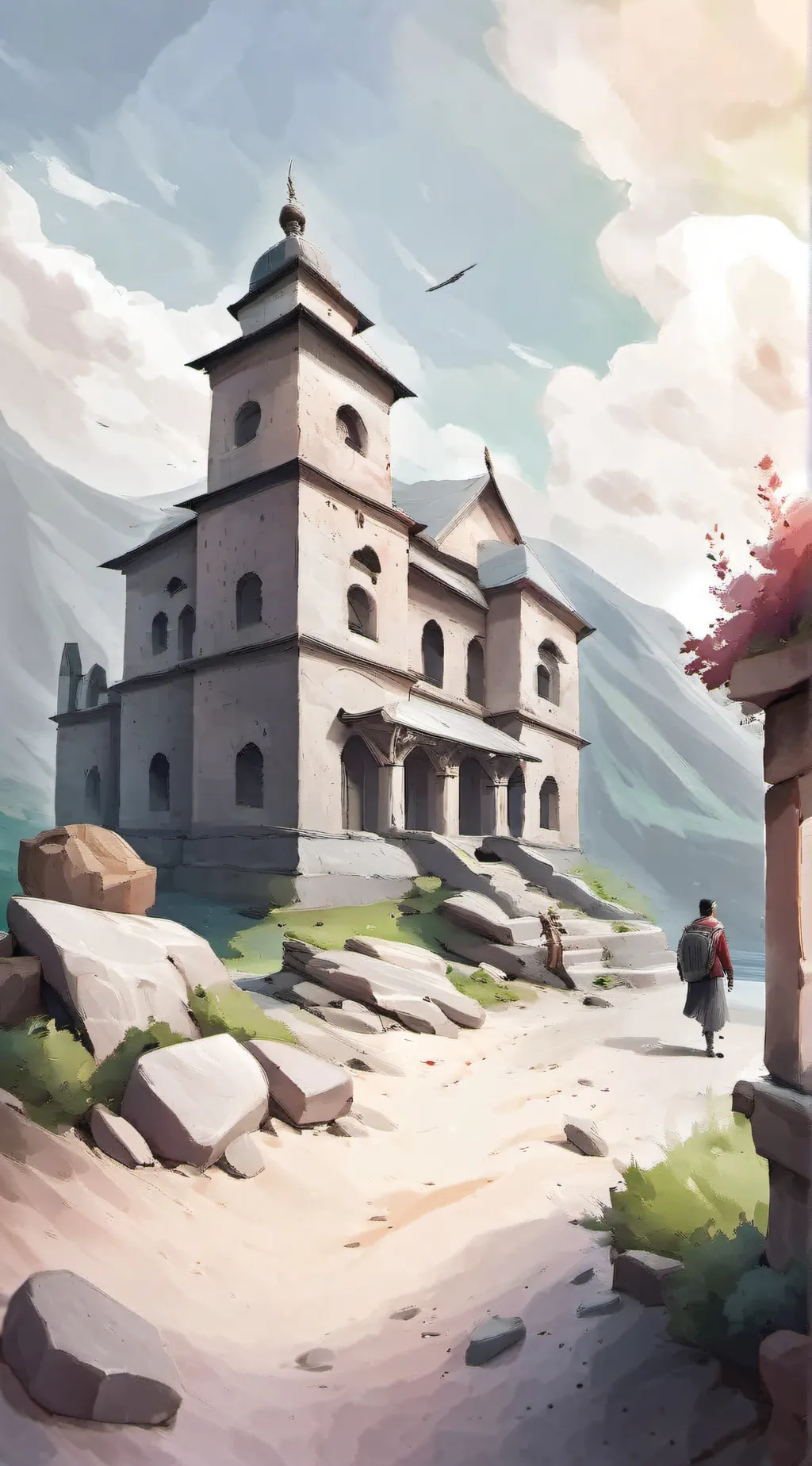 ai character: Mrs. Grate background