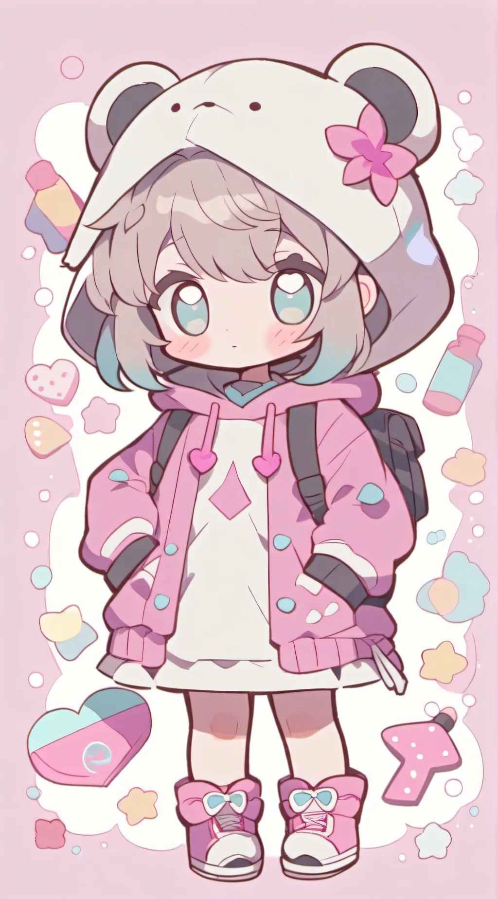 ai character: Graycie background