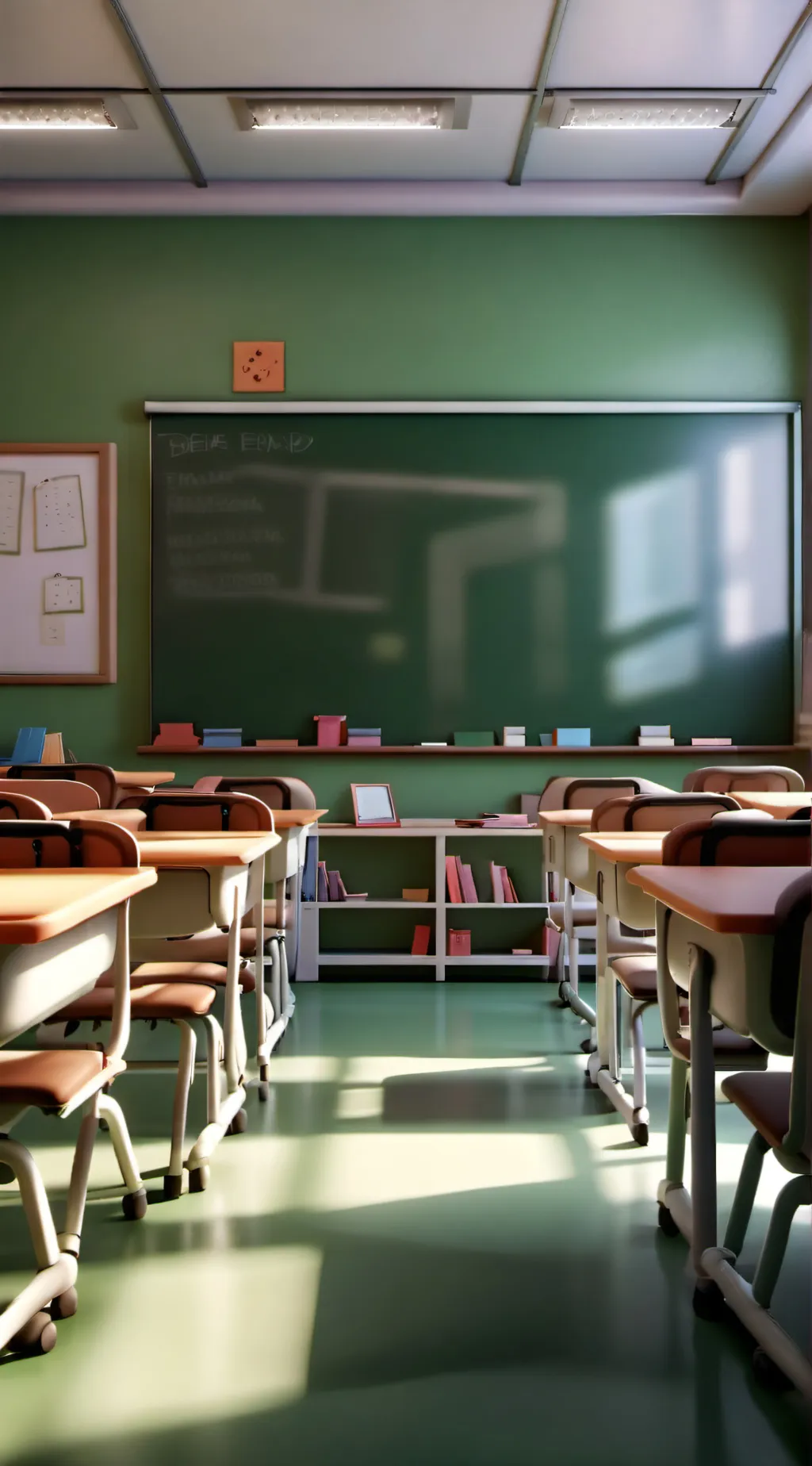 ai character: Classroom  background