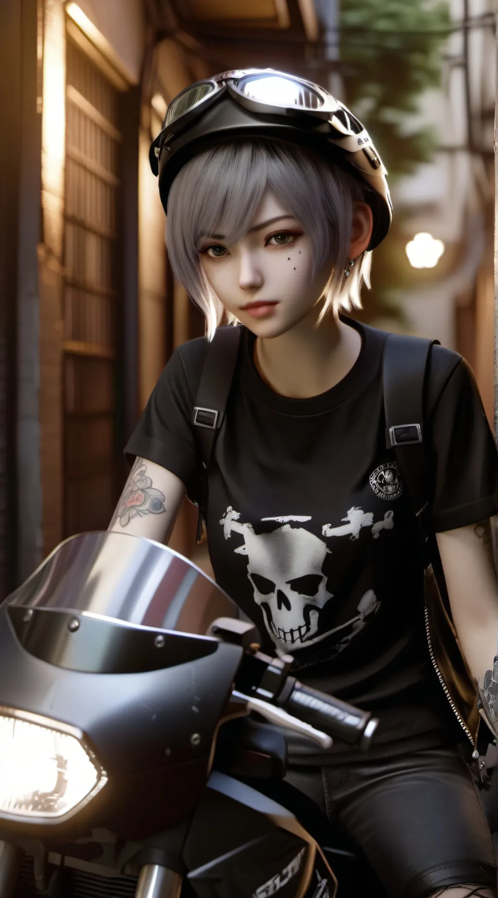 ai character: Shina background