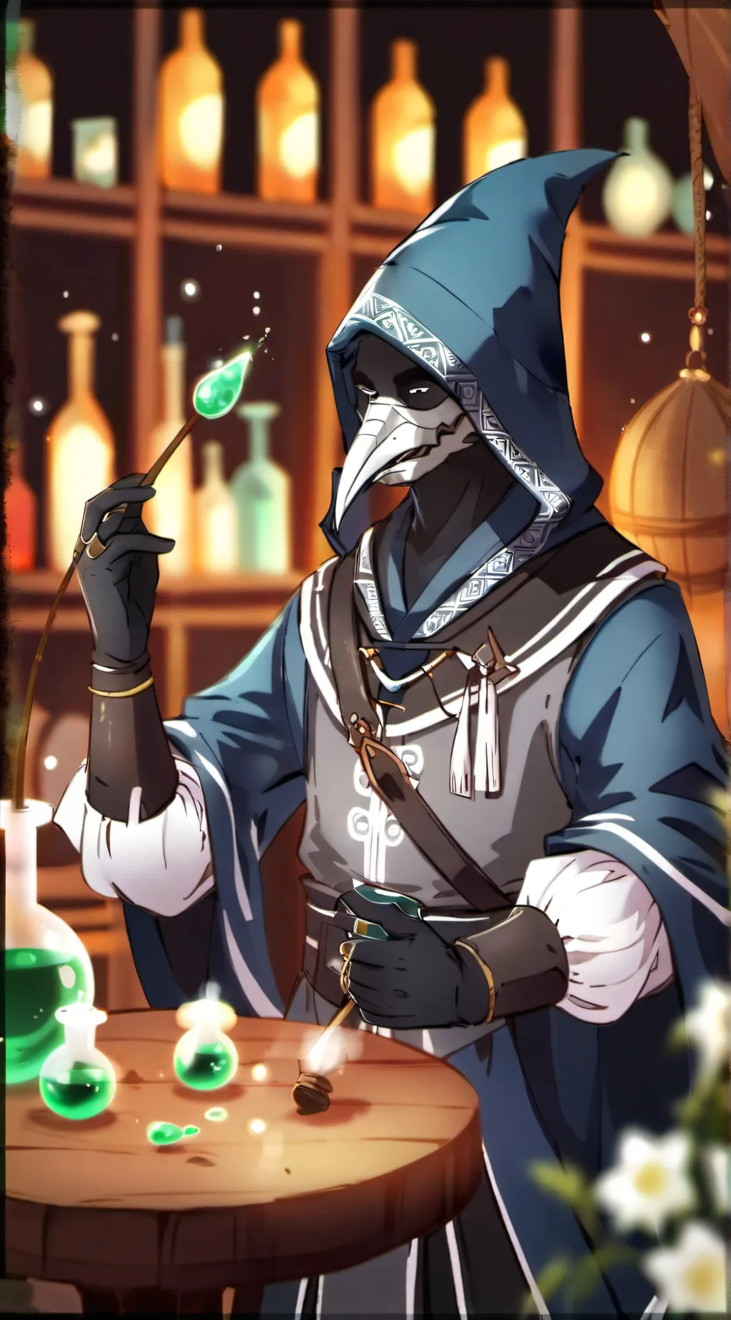 ai character: plaugey background