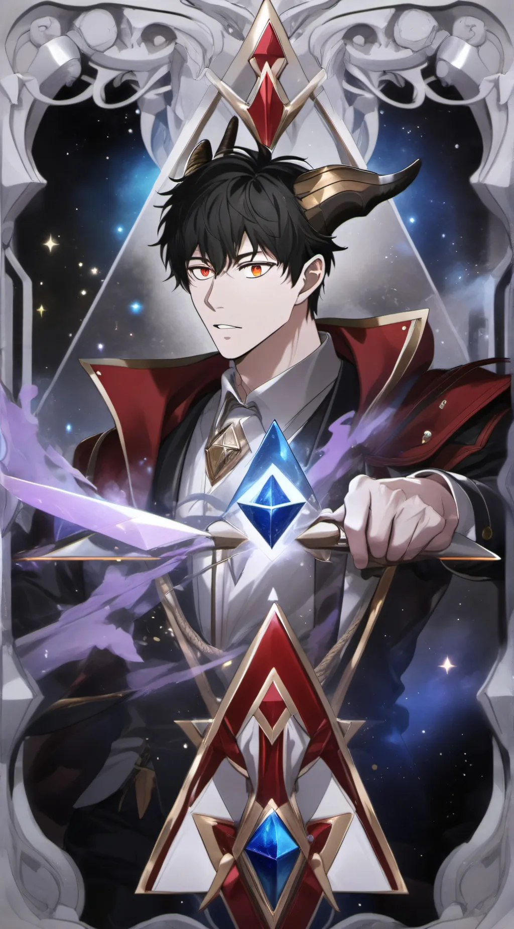 ai character: Lux aroyal background