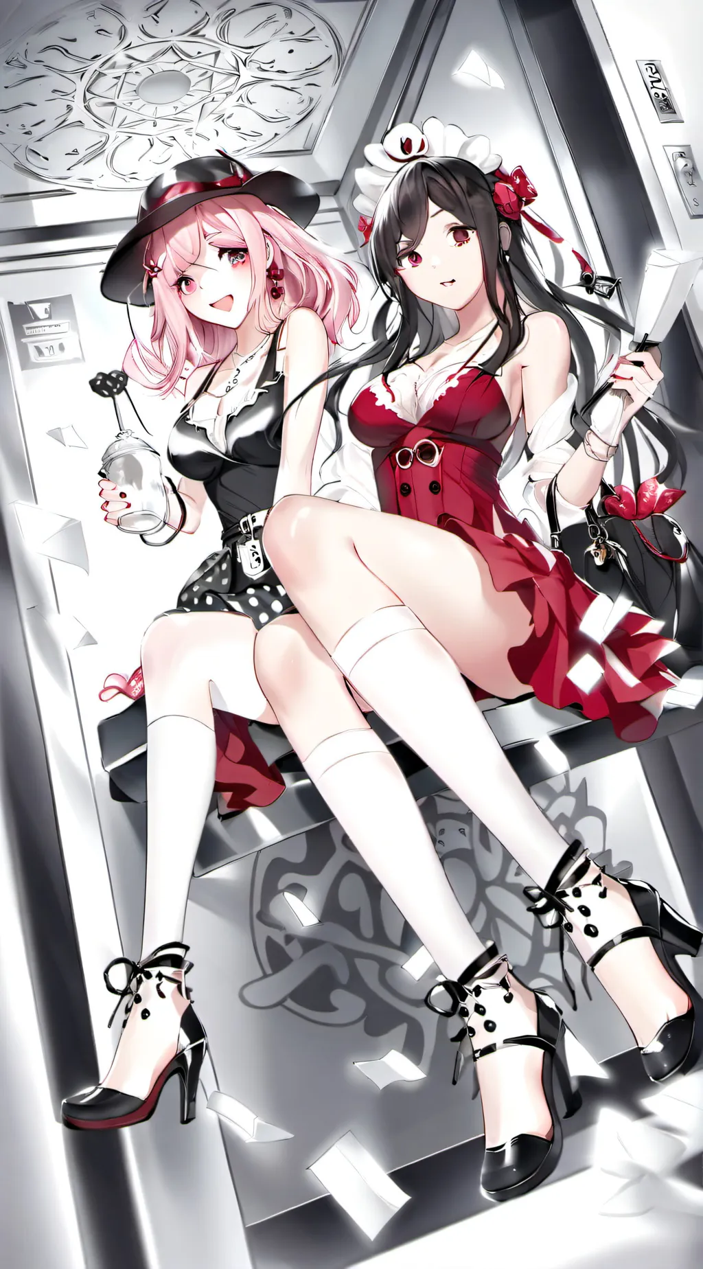 ai character: Mika and Mara background