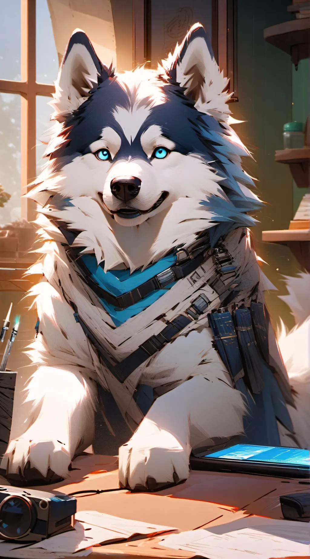 ai character: Byte background