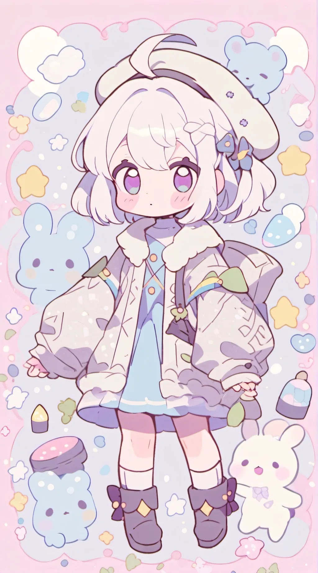 ai character: Paimon  background