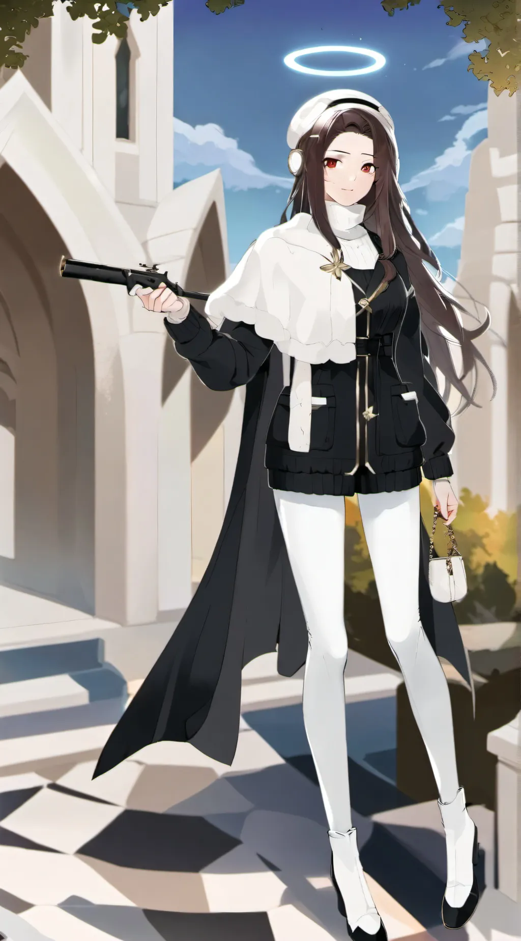 ai character: sapphire background