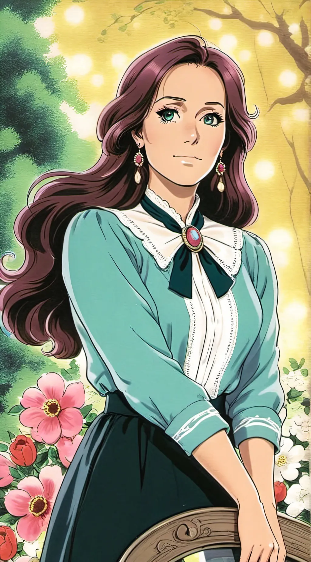 ai character: Marjorie van Gould background