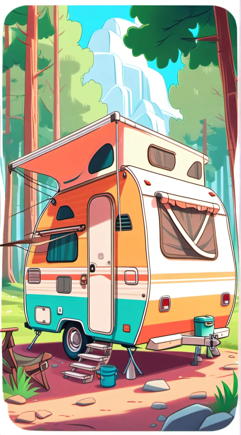 ai character: hh camping 3 background