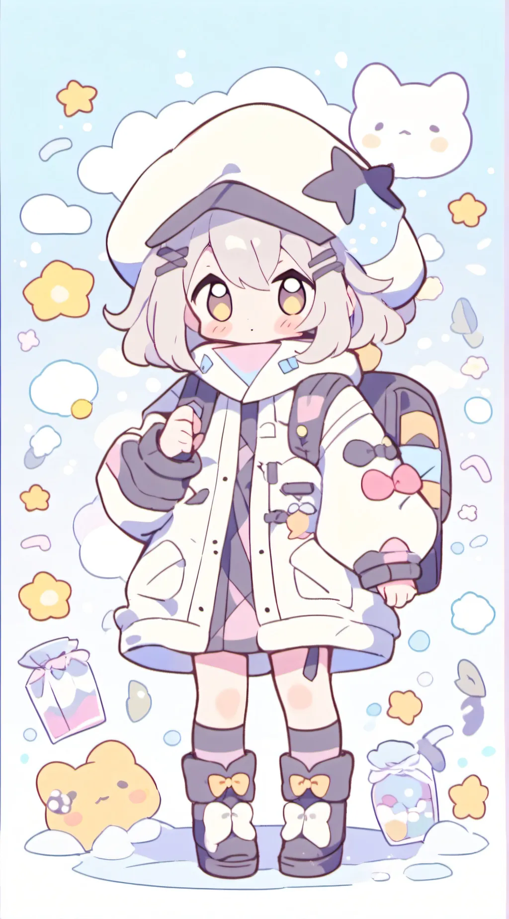 ai character: Chibi Lucy background