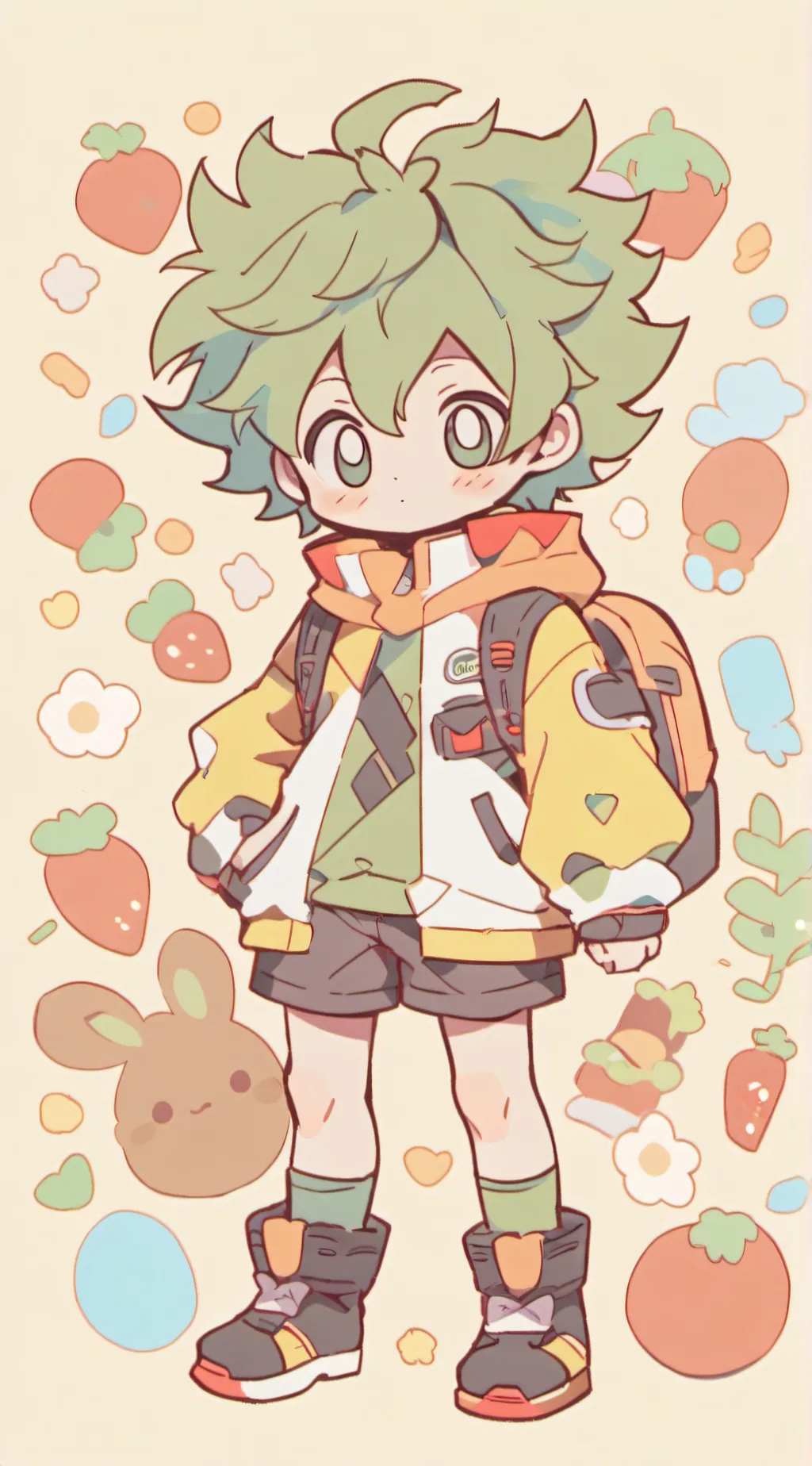 ai character: deku background