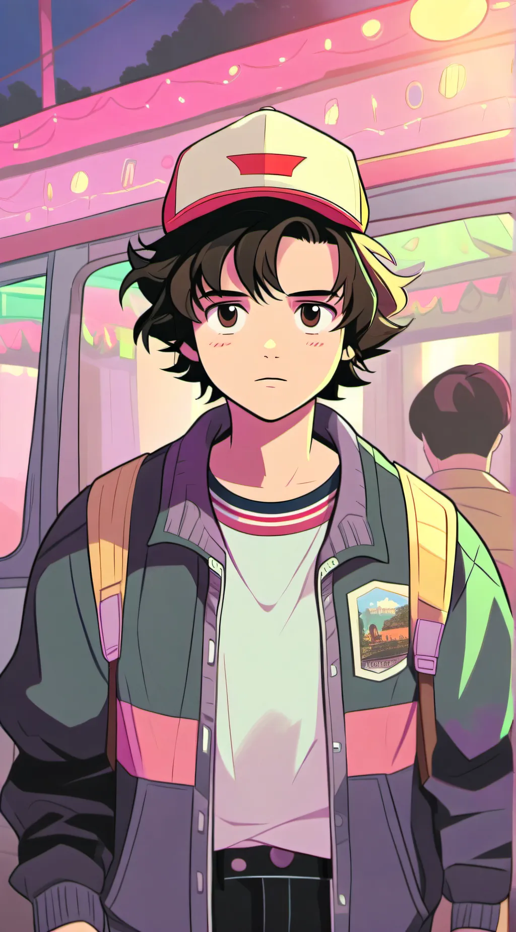 ai character: stranger things background