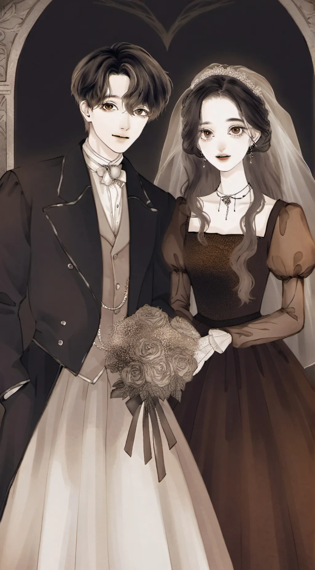 ai character: Wedding Day background
