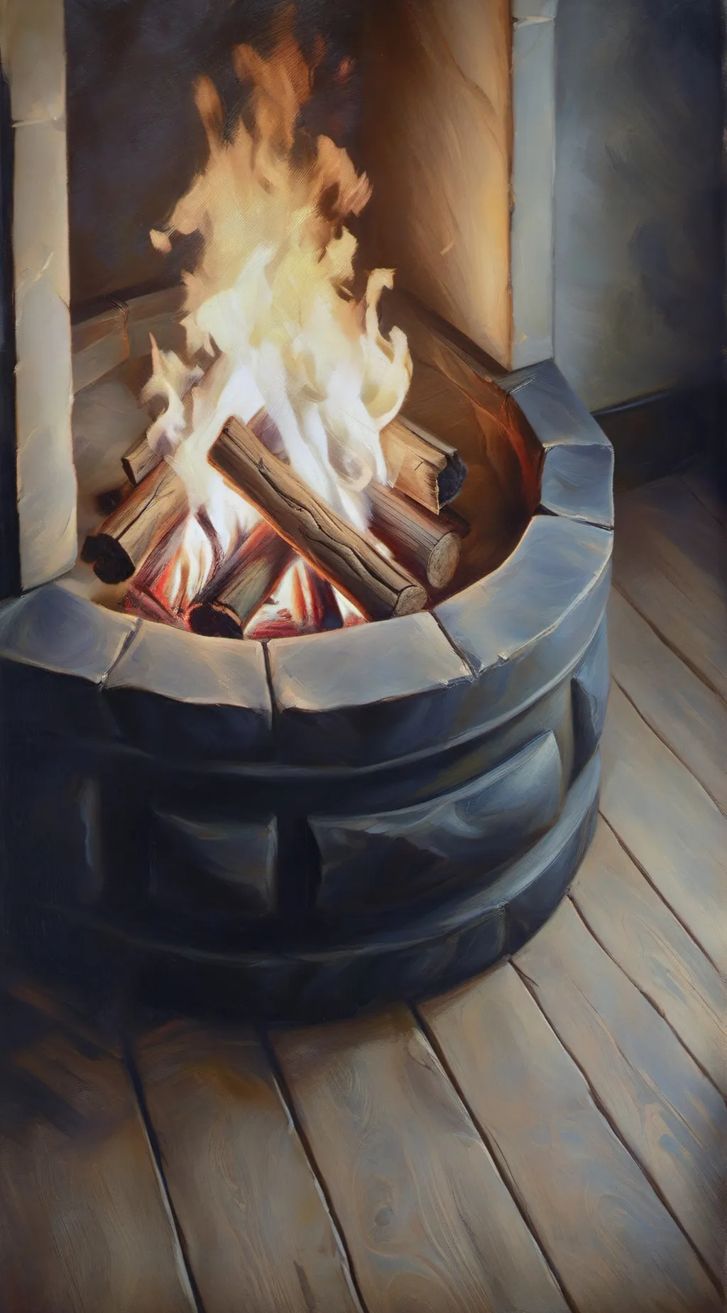 ai character: darkness background