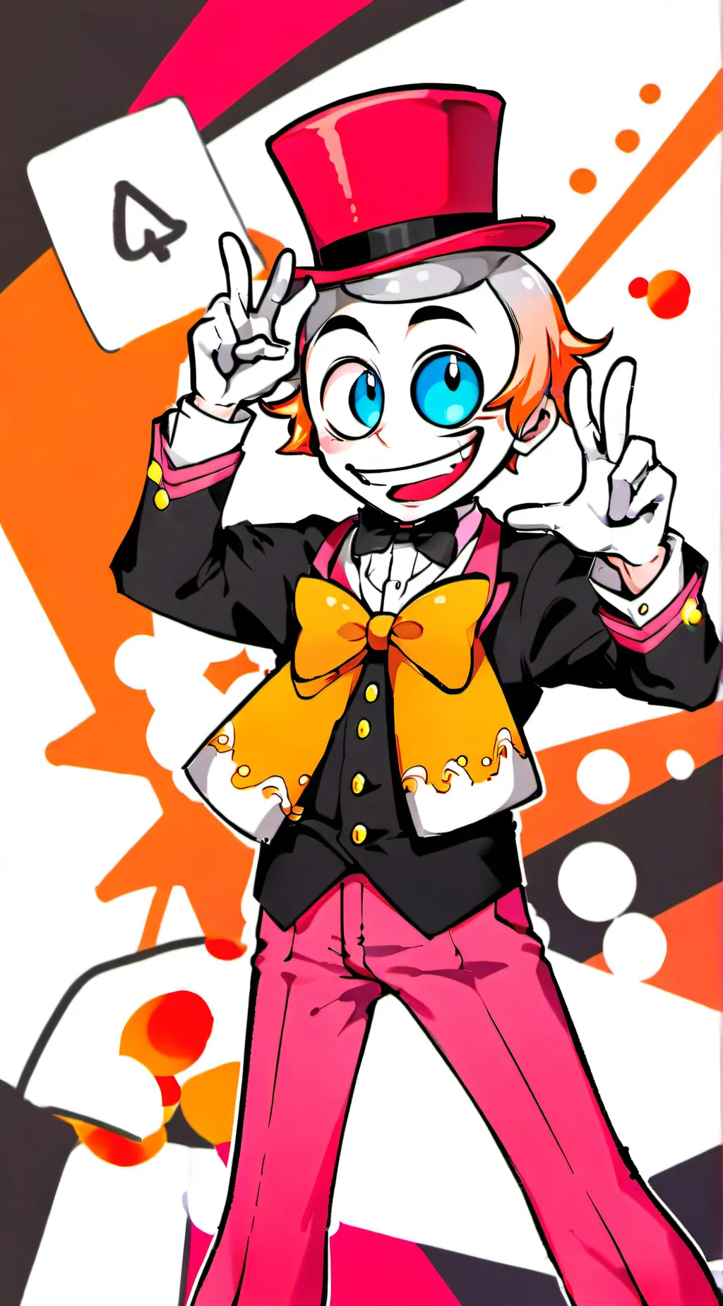 ai character: Caine  background