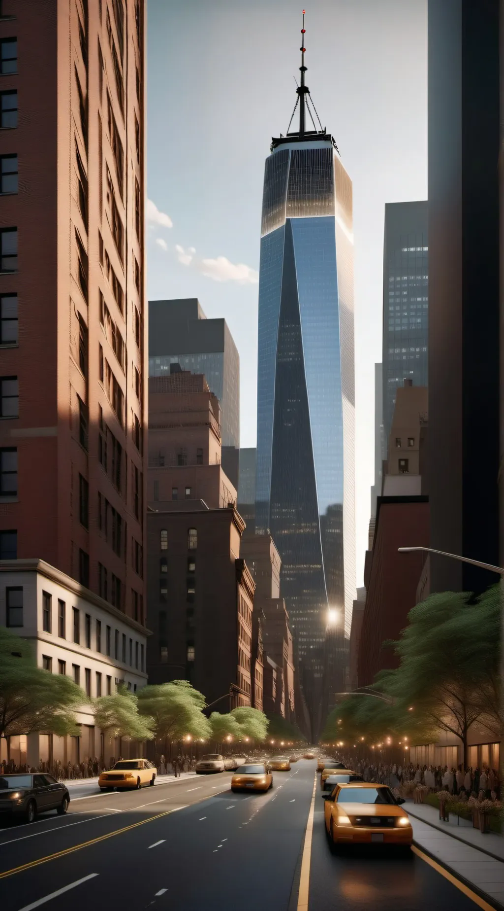 ai character: New York background