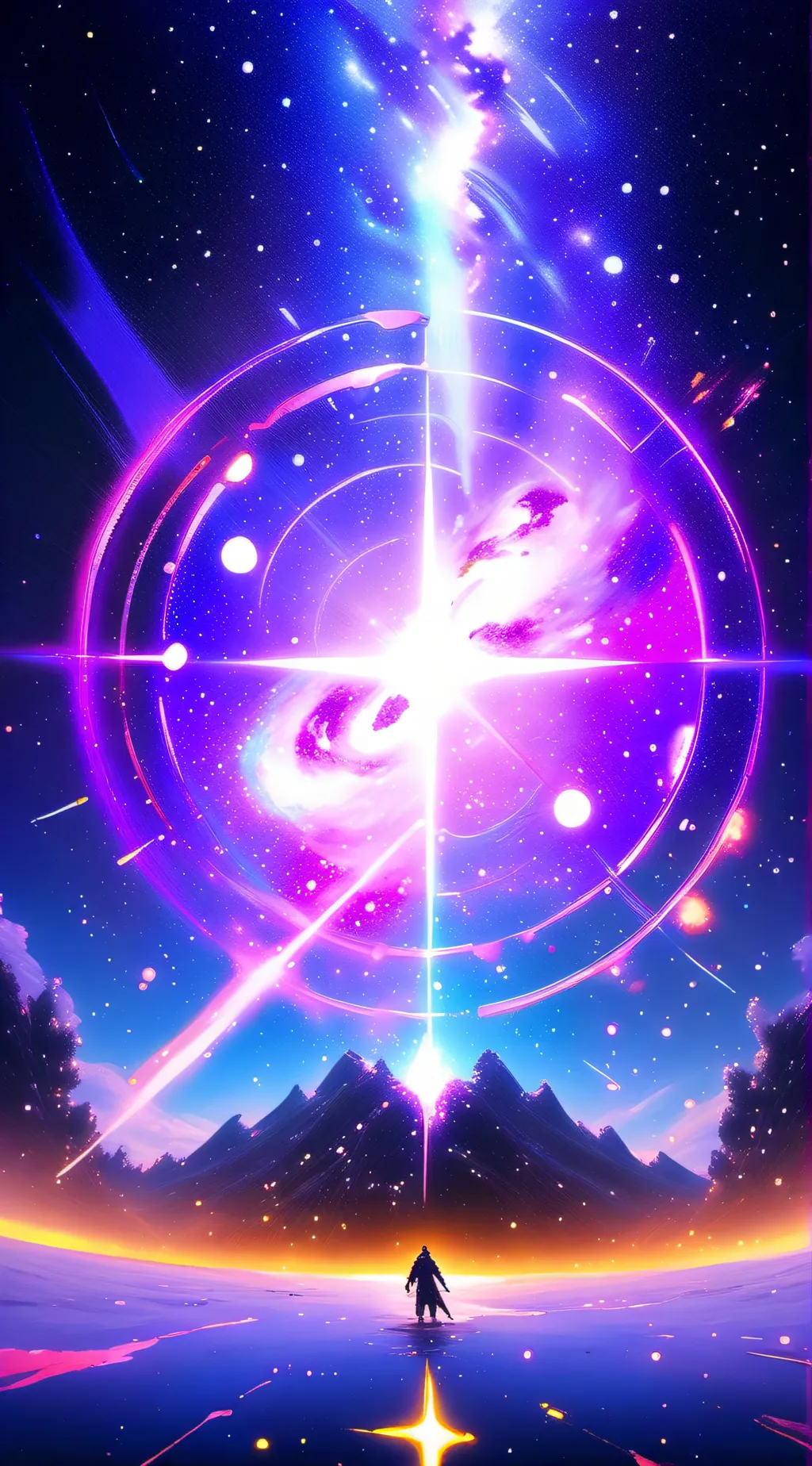 ai character: Crossing Realities background