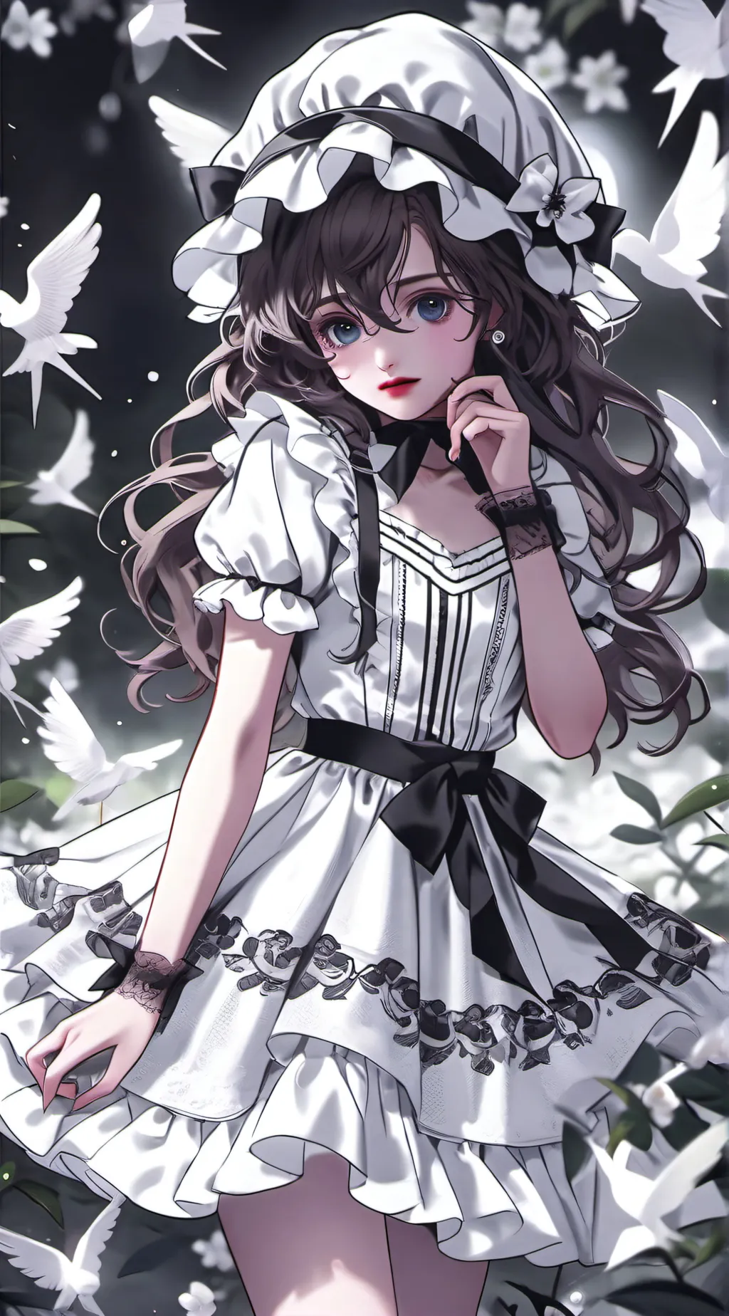 ai character: 🖤Sophia 🩷 background