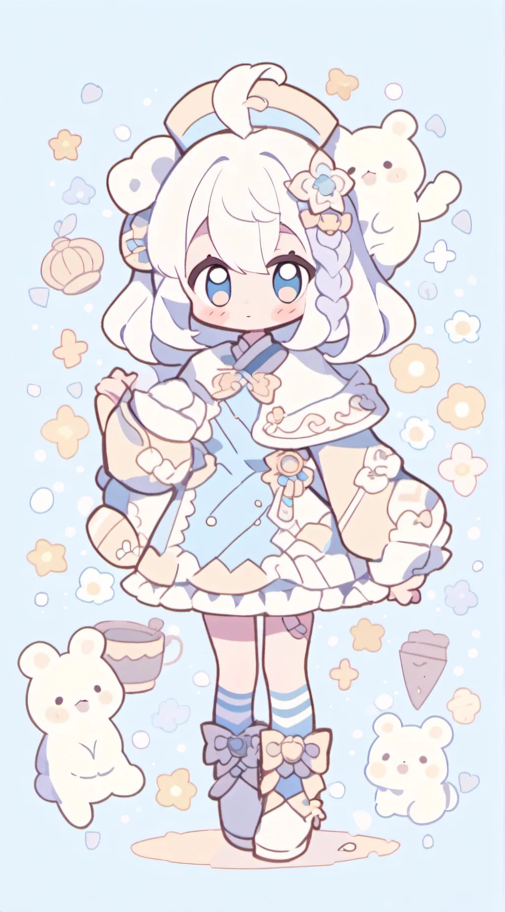 ai character: Cosmo :3 background