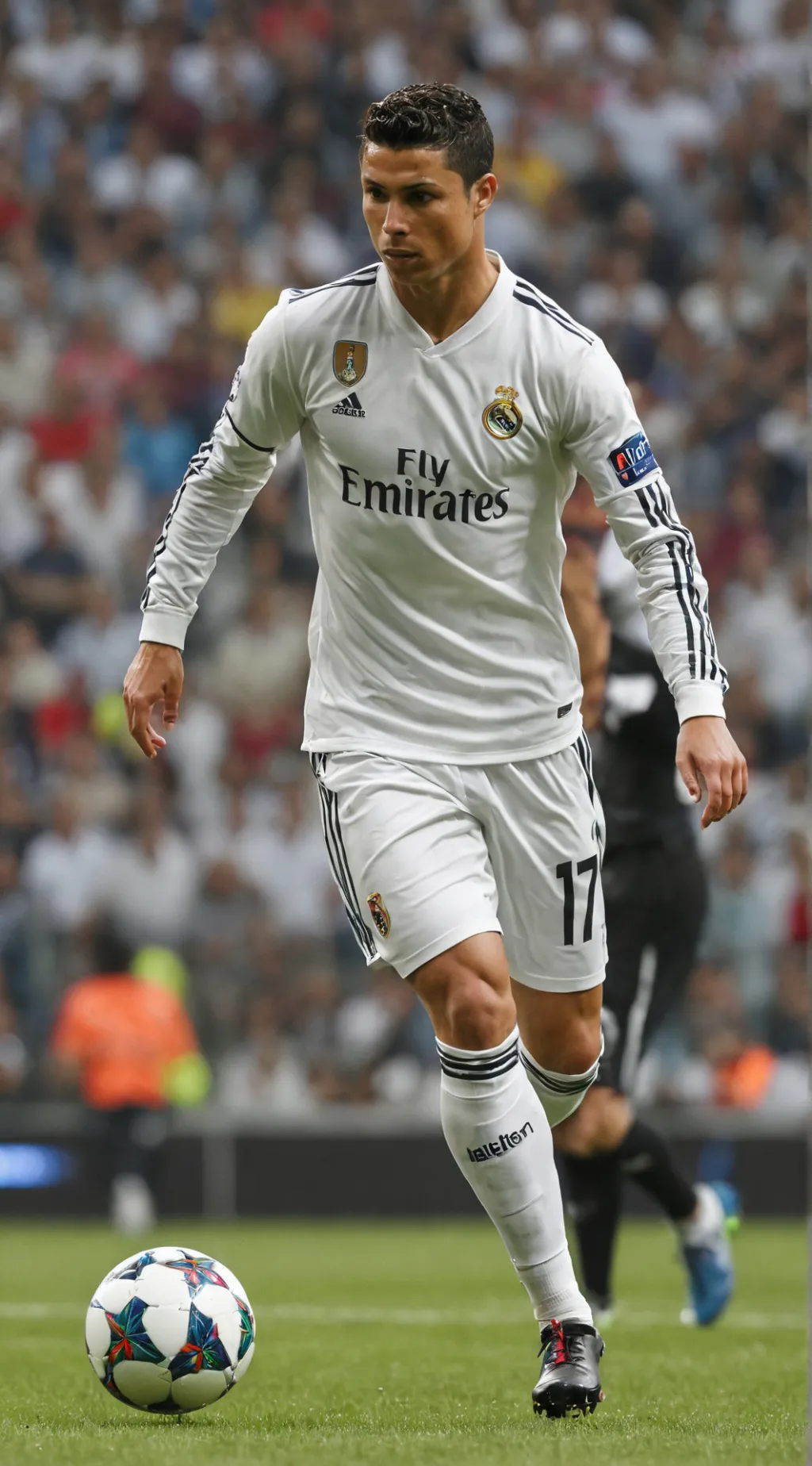 ai character: Cristano Ronaldo  background