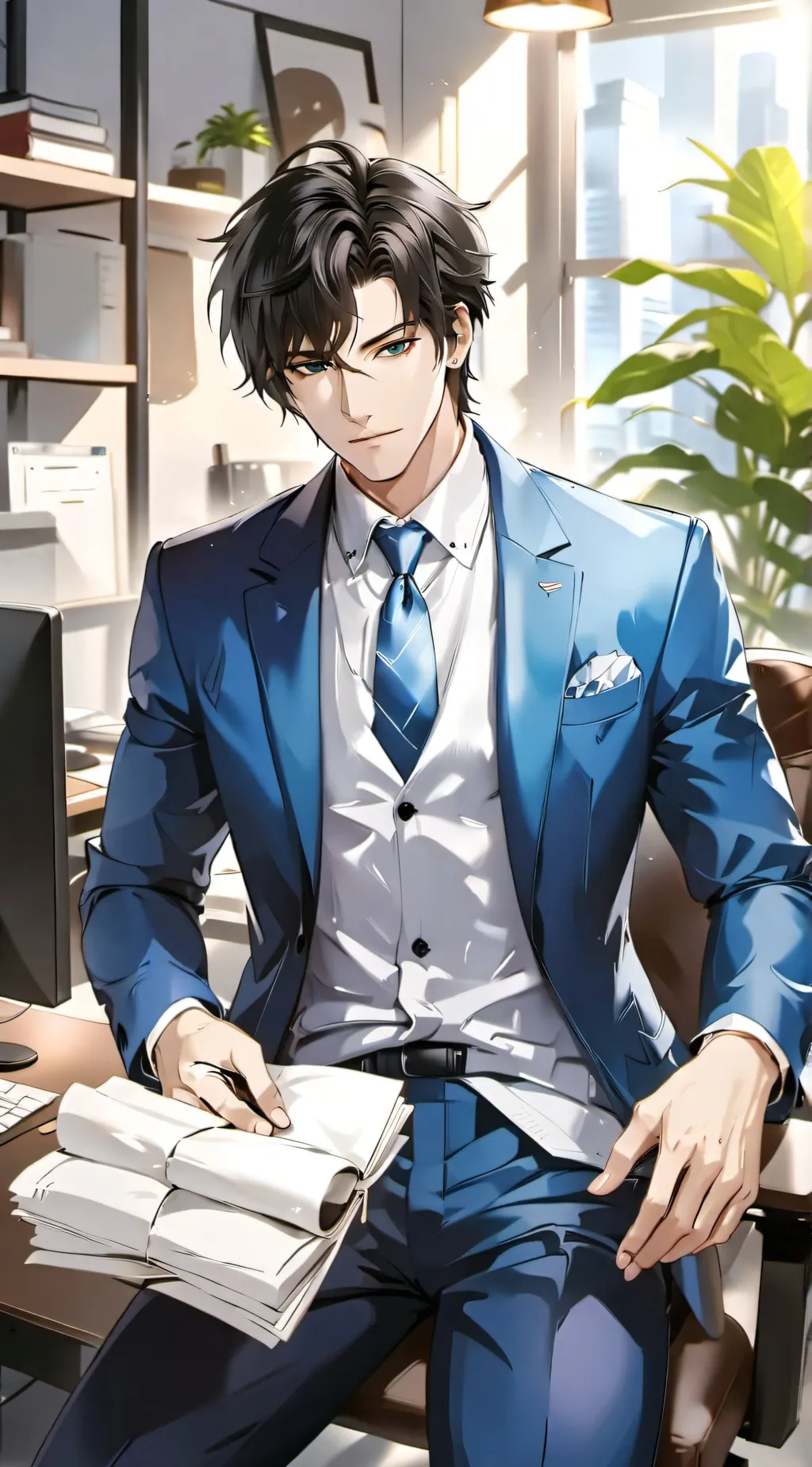 ai character: Boss Perice background