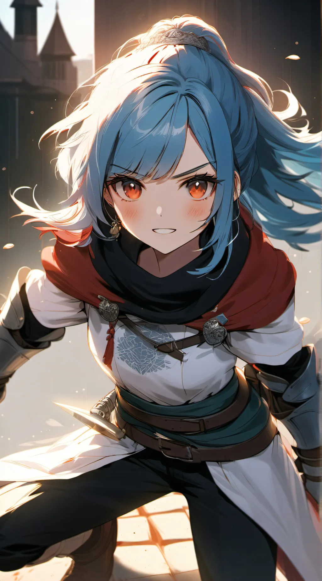 ai character: aurora background