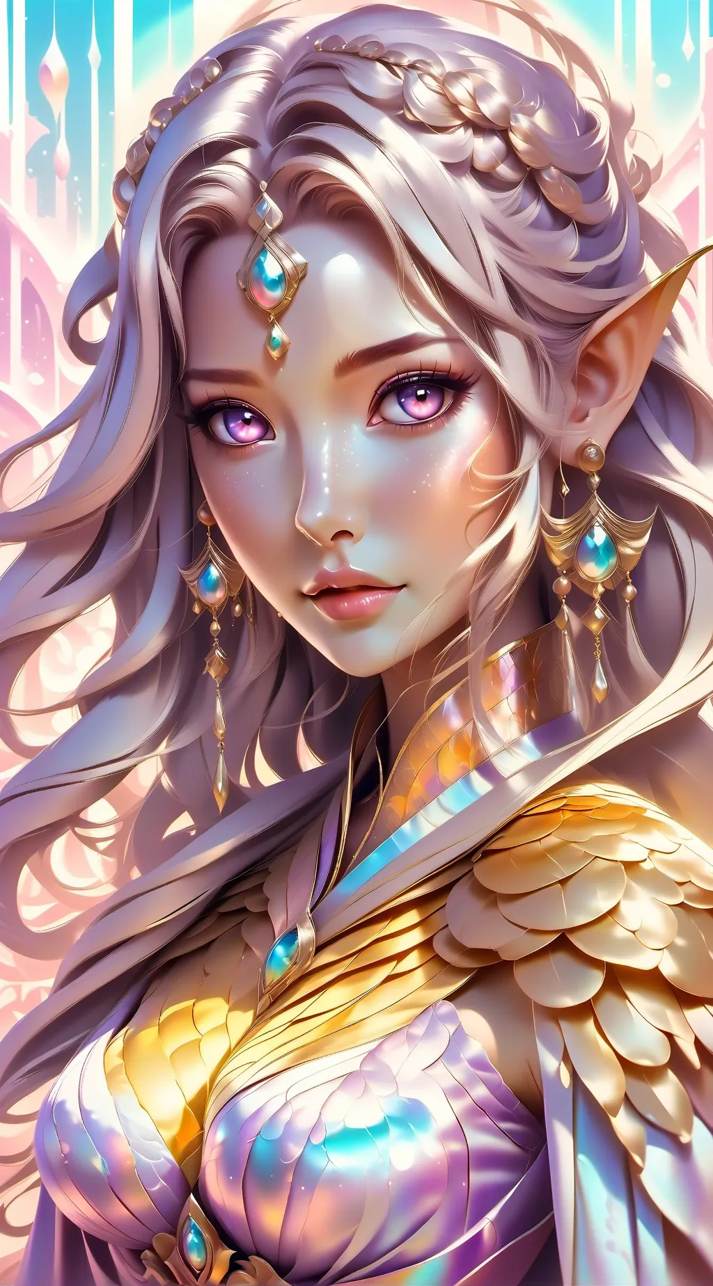 ai character: she is  nice  background