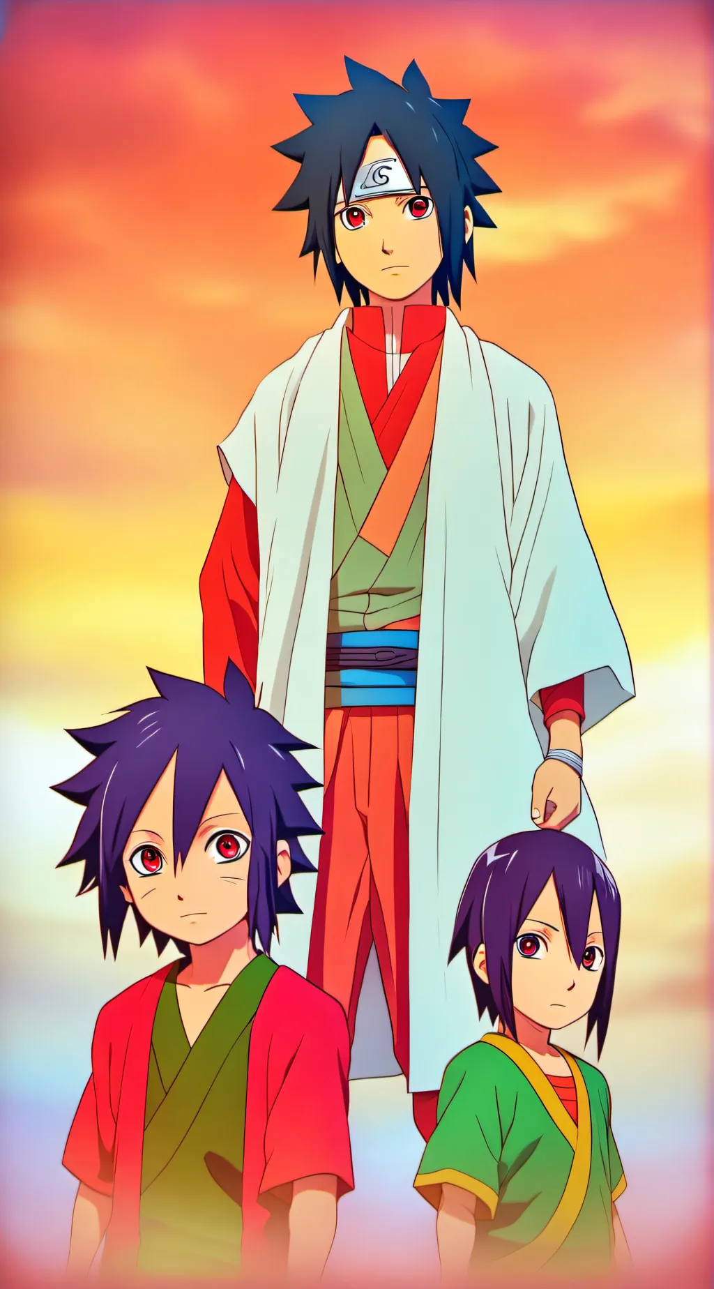 ai character: Naruto uchiha background