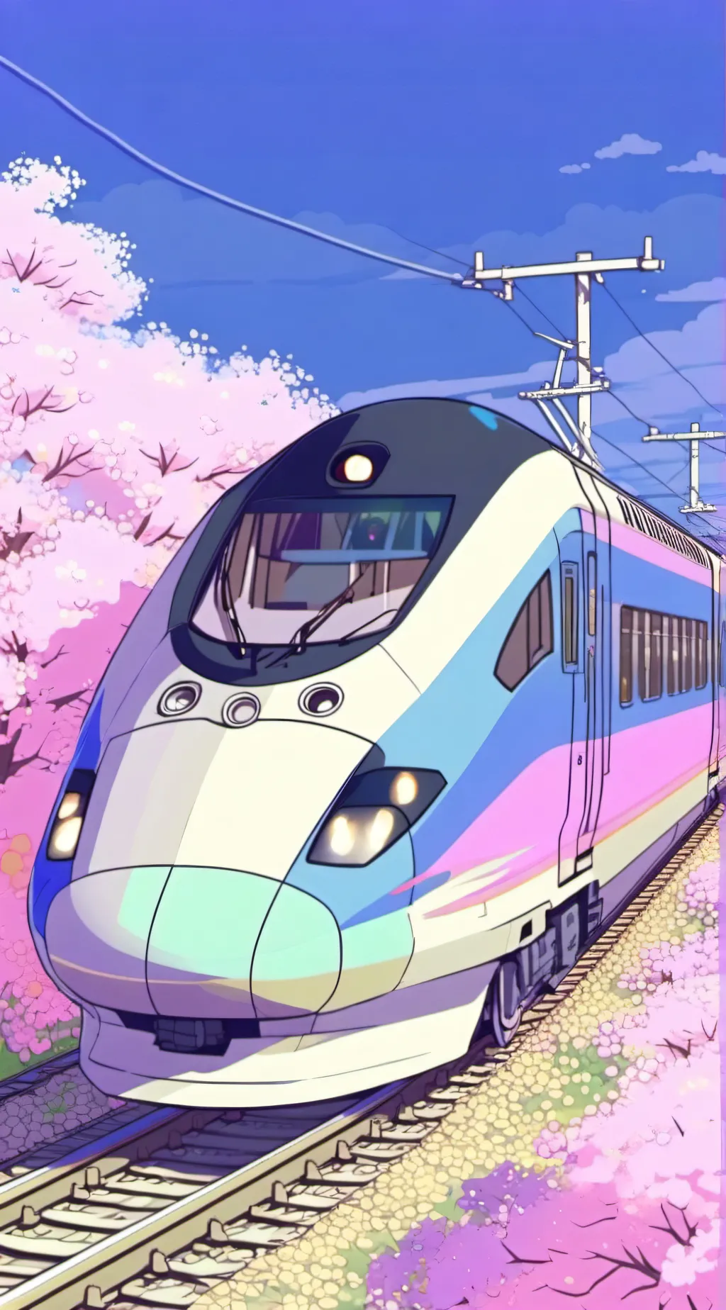 ai character: Bullet train background