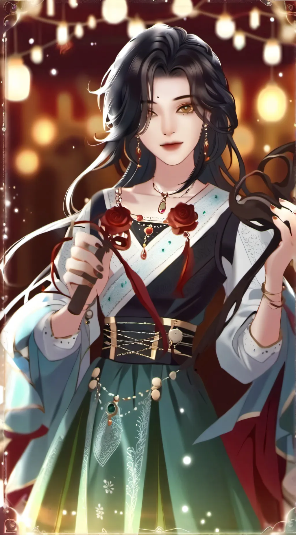 ai character: Анджела  background