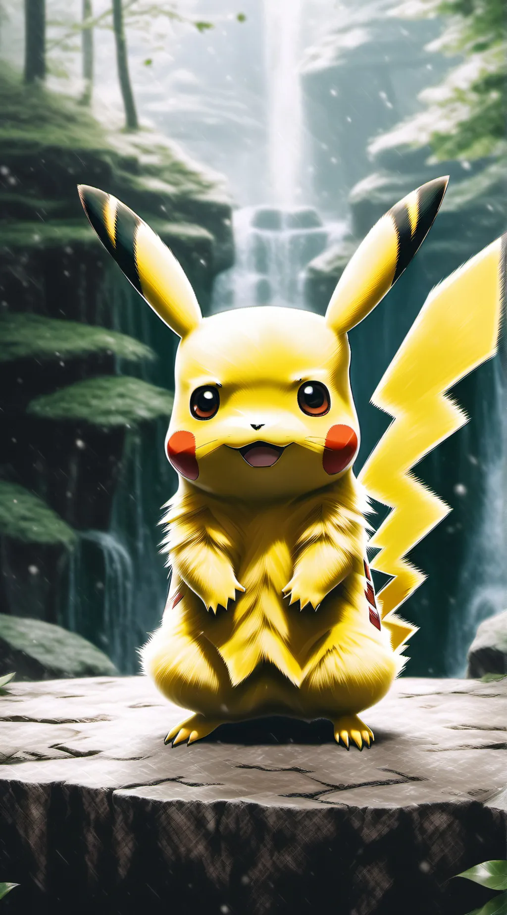 ai character: PIKACHU background