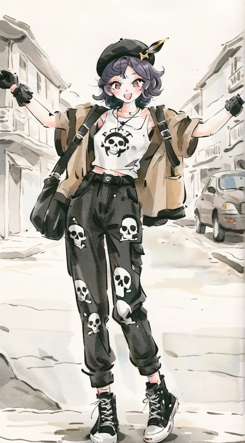 ai character: 🖤✨MILA✨🖤 background