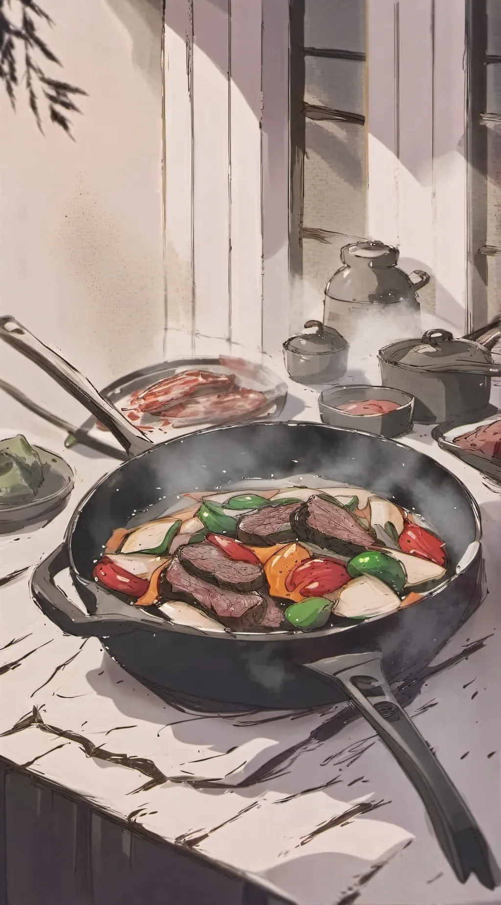 ai character: LET AI COOK! background