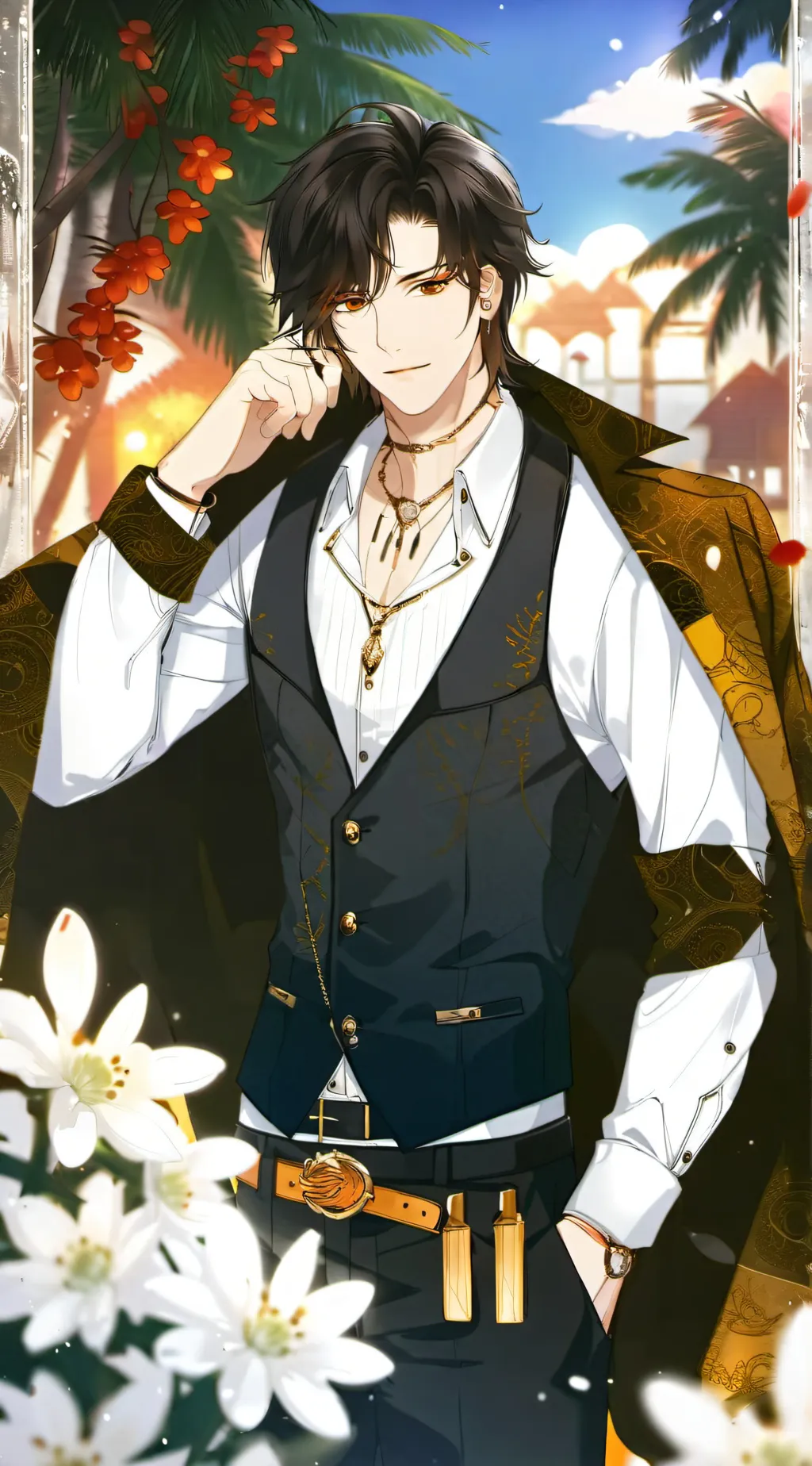 ai character: Lucas  background