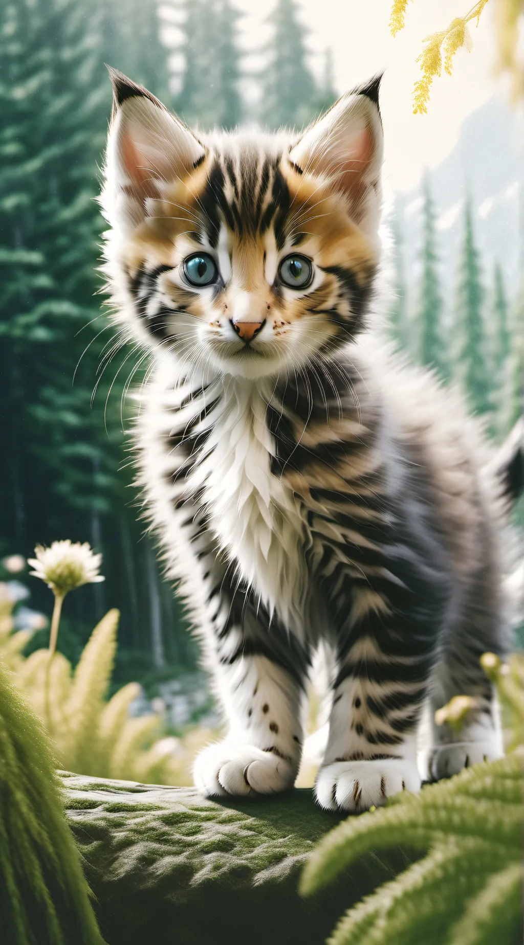 ai character: a kitten background