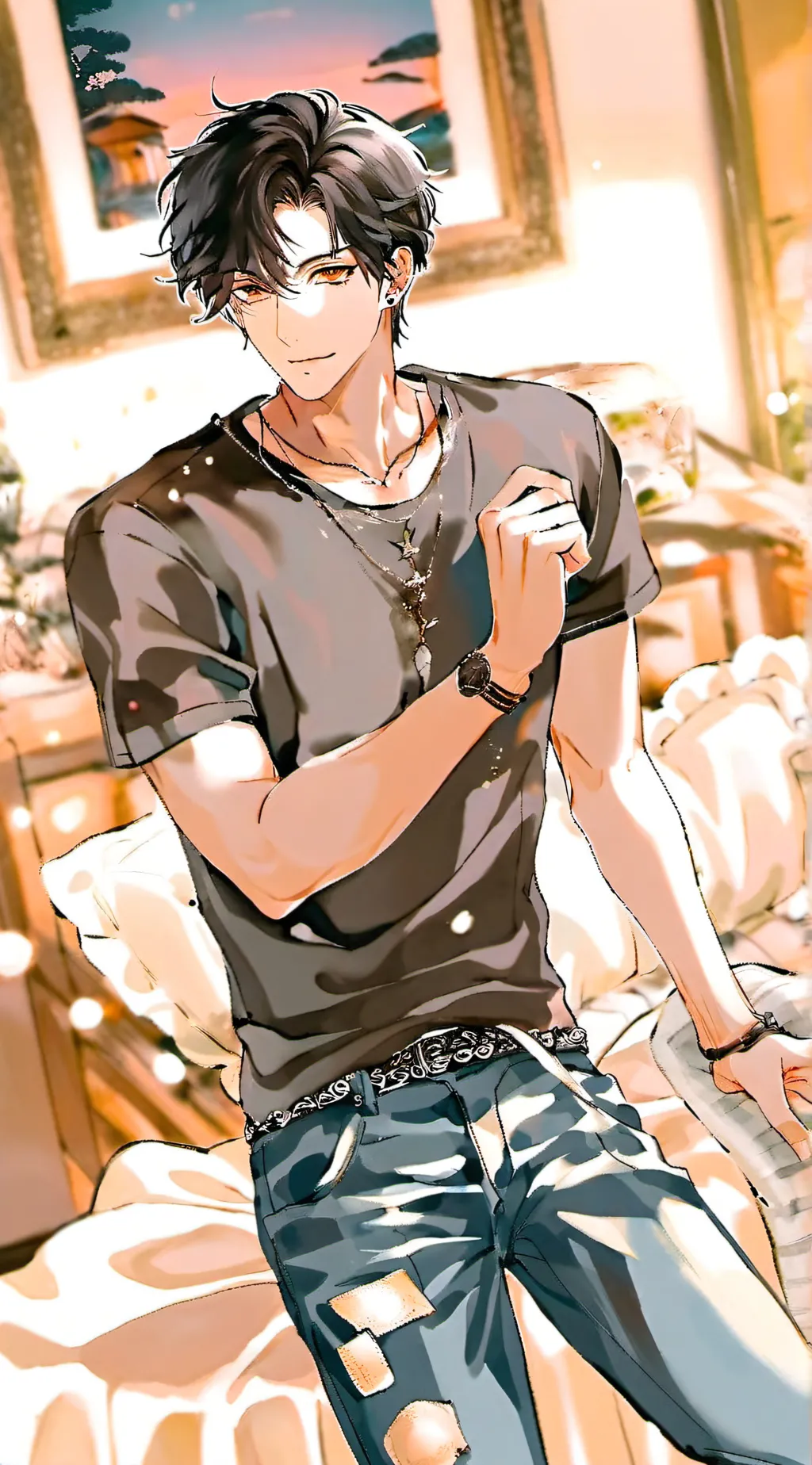 ai character: Nik  background