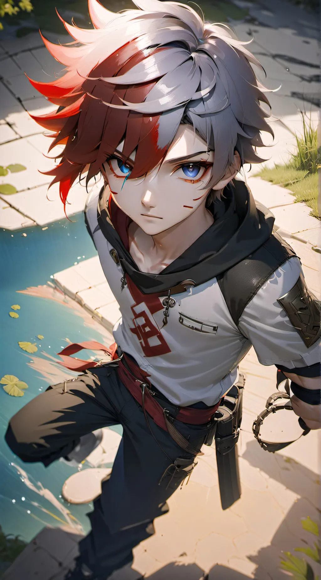 ai character: shoto todoroki background
